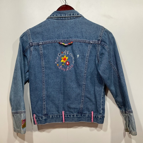 Barbie Jacket, Vintage Denim, “Girls Can Do Anything” Embroidery, Size 12 - Picture 16 of 16